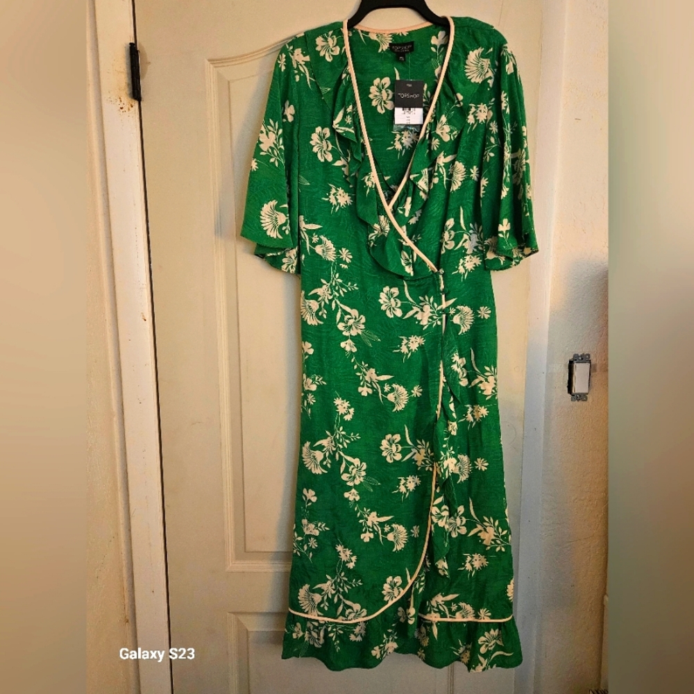 TopShop Wrap Dress Sz 10 NWT